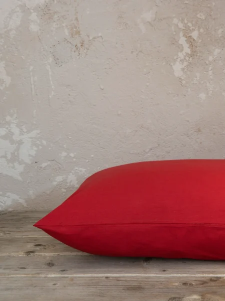 Ζεύγος Μαξιλαροθήκες 52×72 Unicolors Absolute Red “Nima Home”