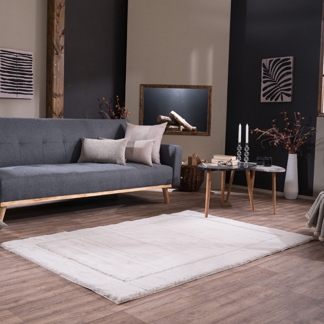 Χαλί Γούνινο 70x140 Floor 2 "Teoran"