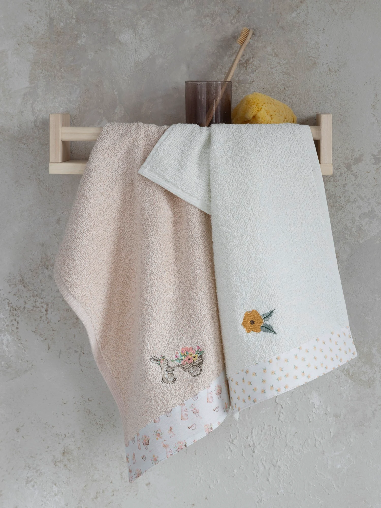 Σετ Πασχαλινές Πετσέτες 2*30x50 Easter Bunny "Nima Home"