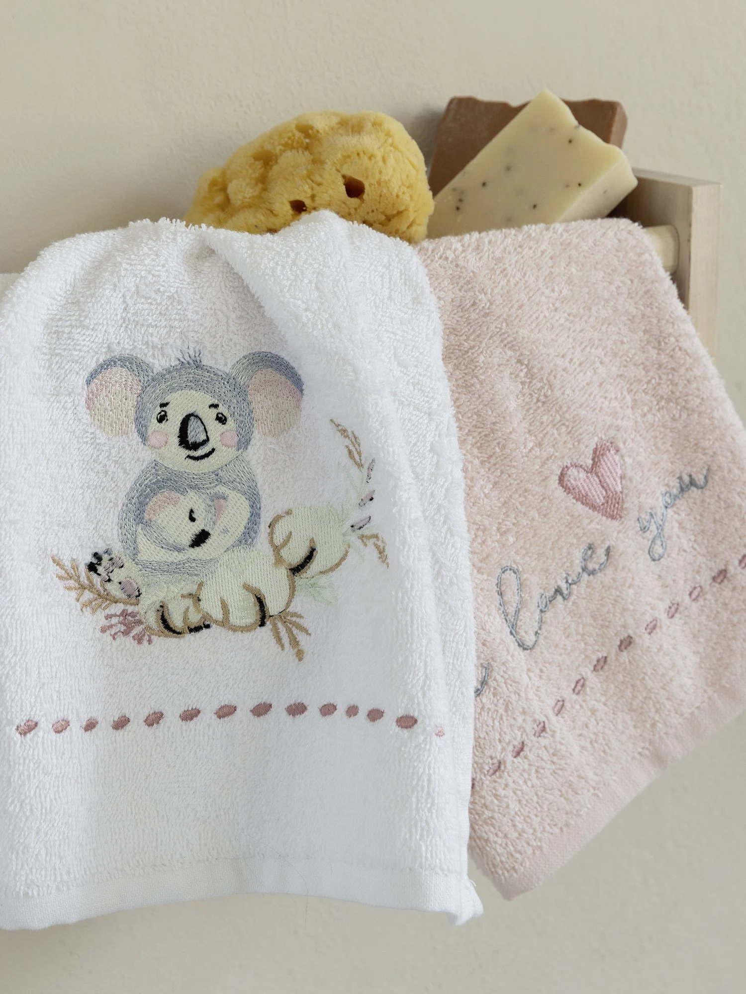 Σετ βρεφικές πετσέτες 2*30x30 Koala Love "Nima Home"