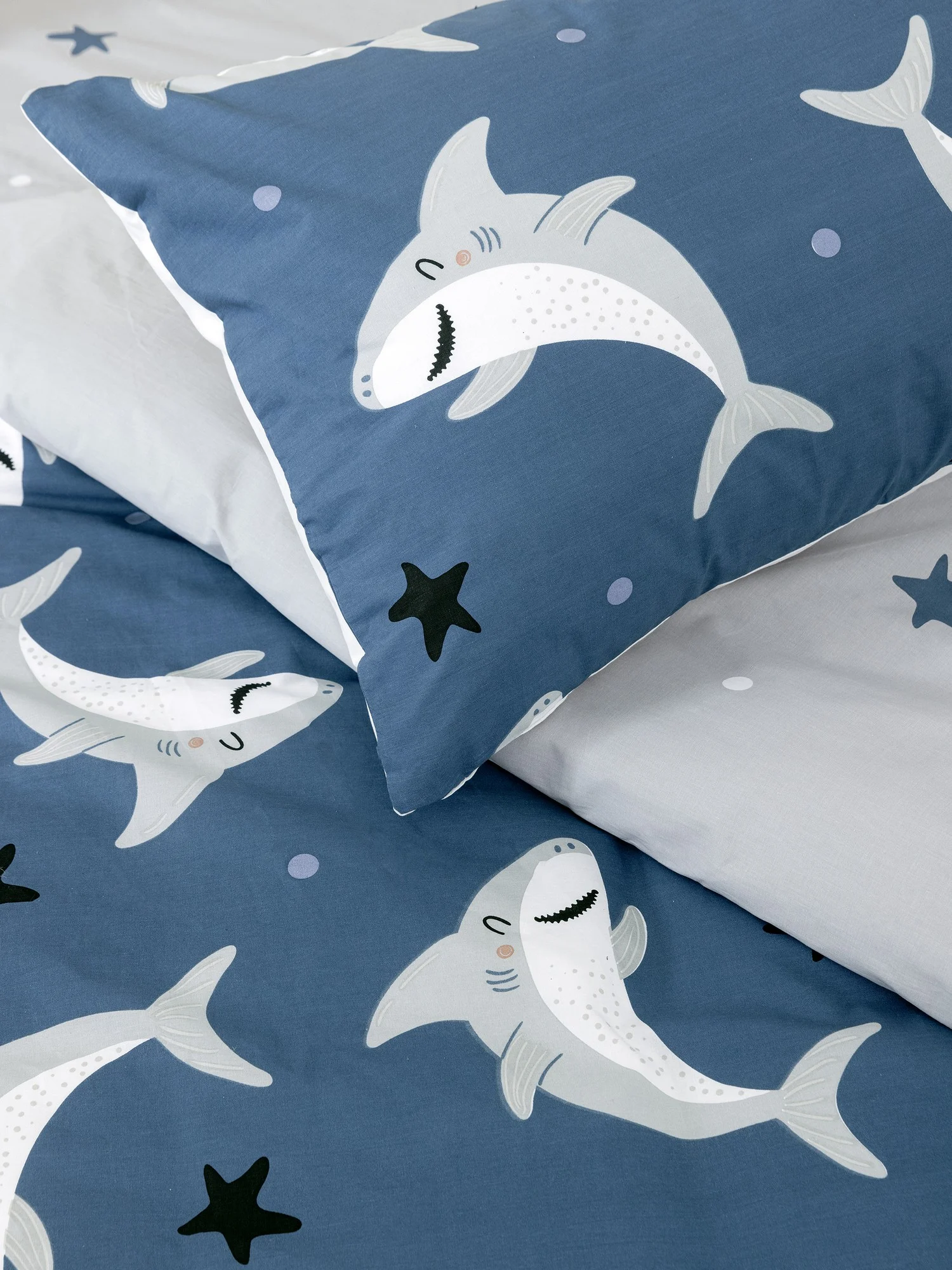 Σετ Σεντόνια Παιδικά Με Λάστιχο 100x200+30 Shark Area "Nima Home" - Image 2