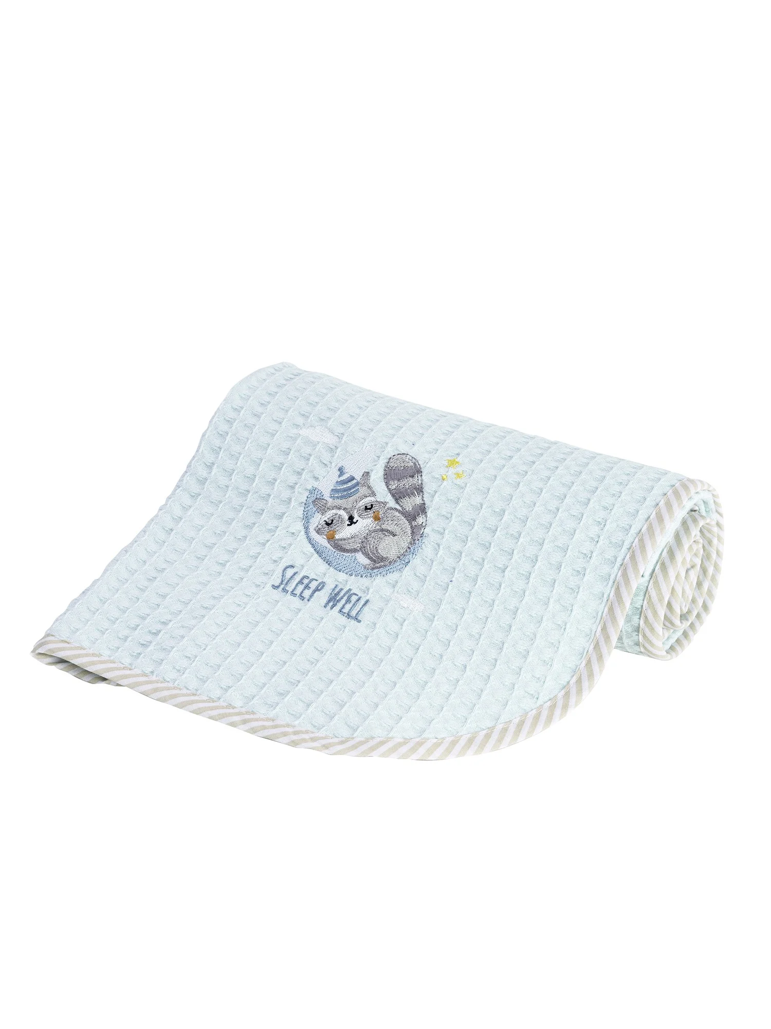 Κουβέρτα Πικέ Λίκνου 80×110 Sleepy Racoon “Nima Home”