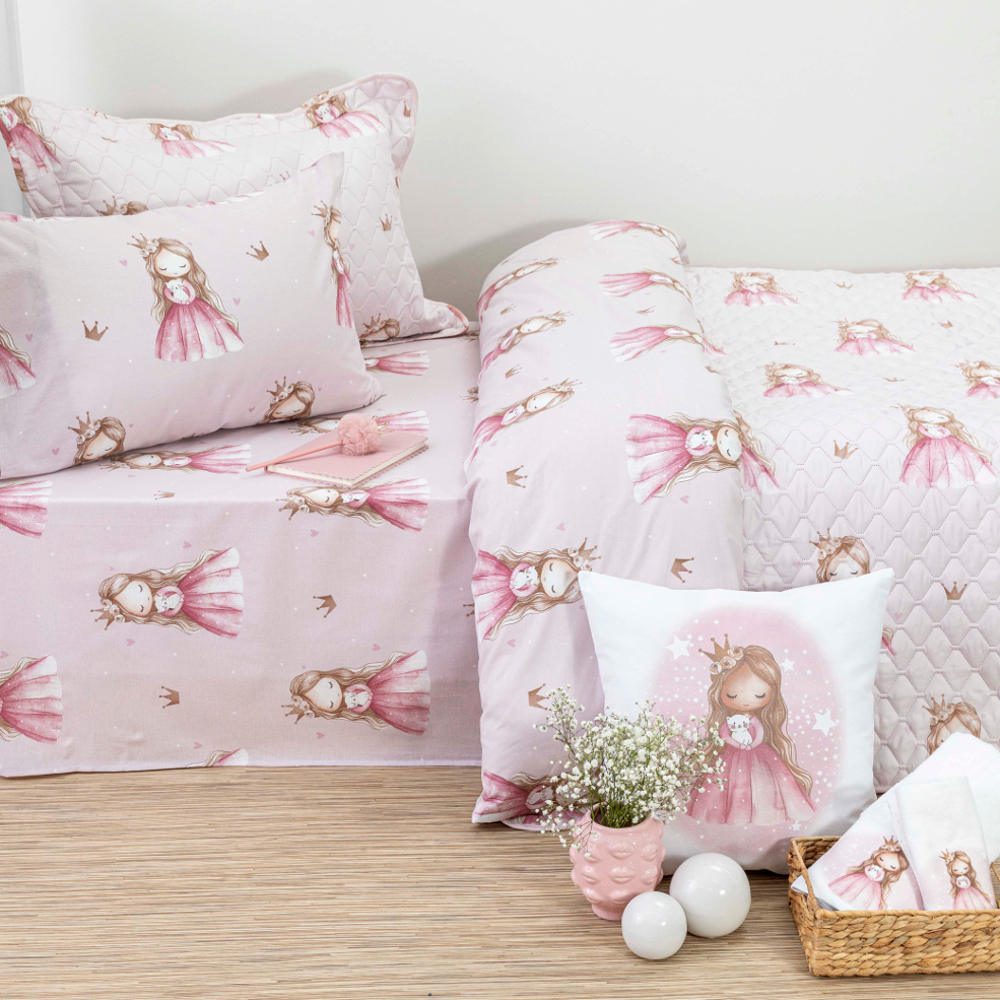 Σετ Σεντόνια Παιδικά Μονά (160×250) Little Queen “Borea Home” - Image 2