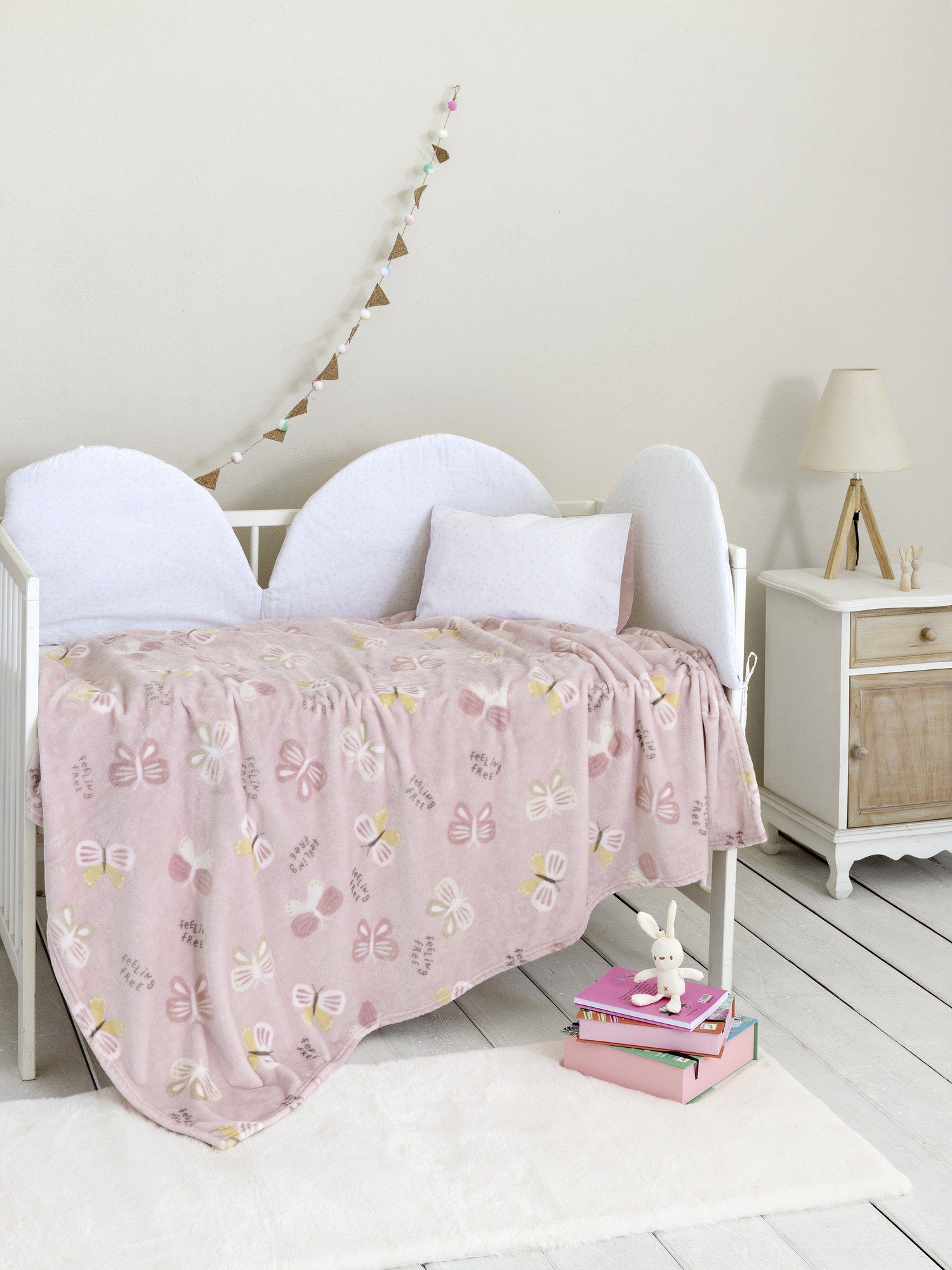 Βρεφική Κουβέρτα Κούνιας 110x150 Papillon "Nima Home"