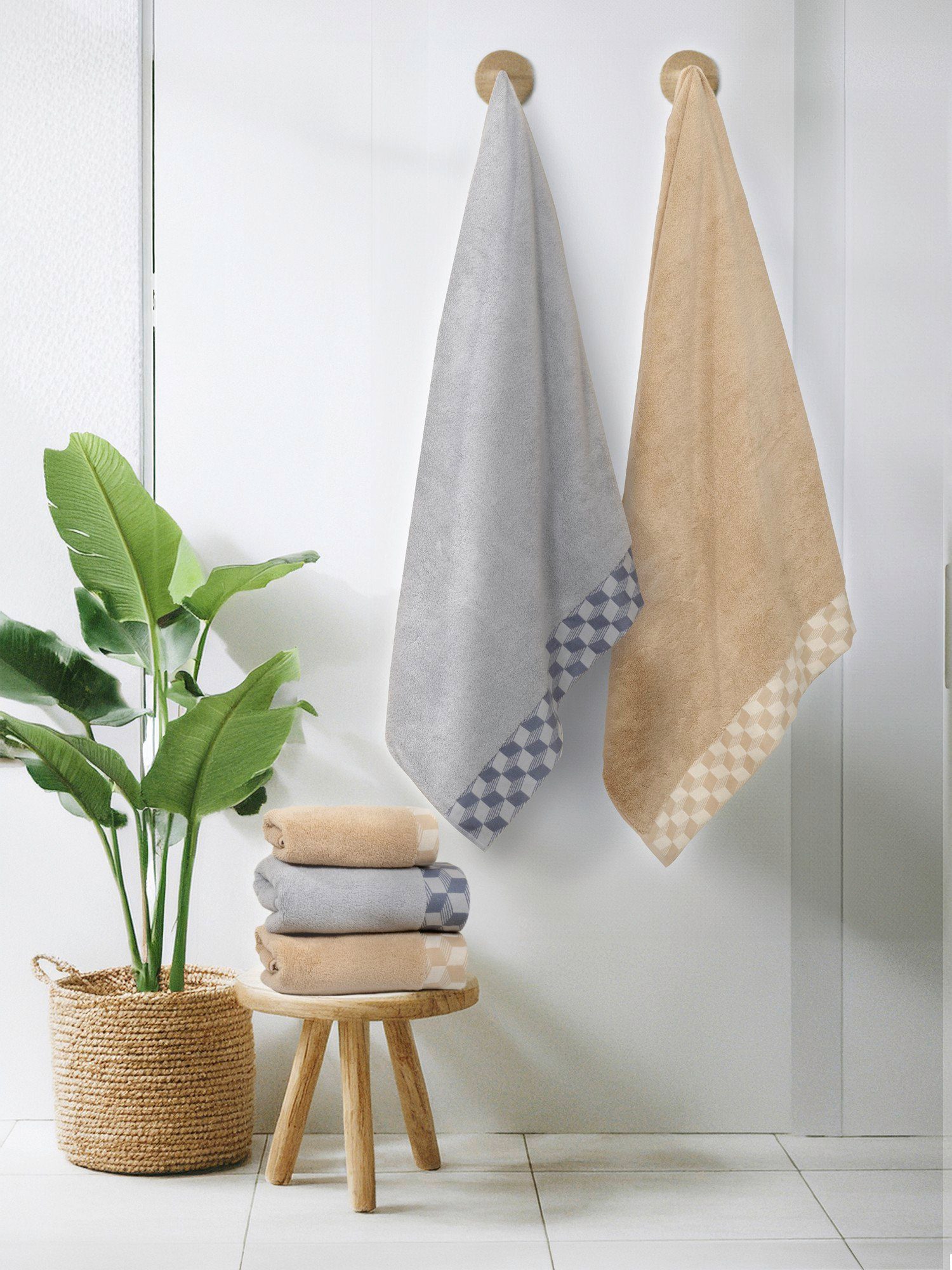 Πετσέτα Σώματος 90×145 Luxe Mustard Beige “Nima Home” - Image 2