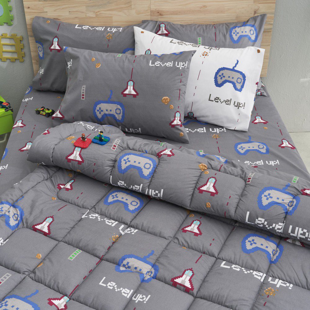 Σετ Σεντόνια Παιδικά Μονά 160×260 Mindcraft Γκρι “Salonica” - Image 2