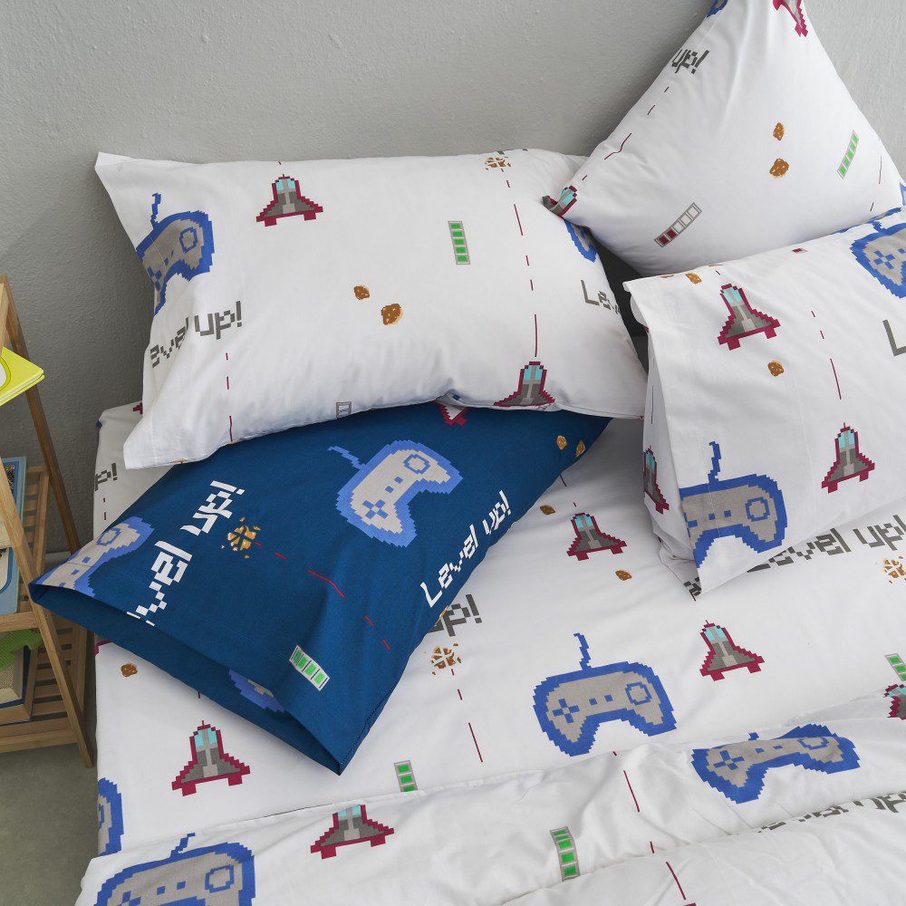 Σετ Σεντόνια Παιδικά Μονά 160x260 Mindcraft Λευκό "Salonica" - Image 3