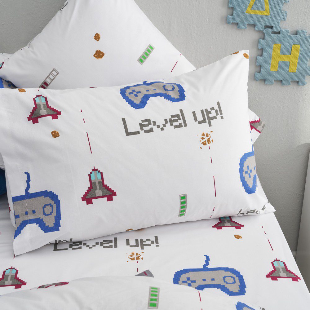 Σετ Σεντόνια Παιδικά Μονά 160x260 Mindcraft Λευκό "Salonica" - Image 2