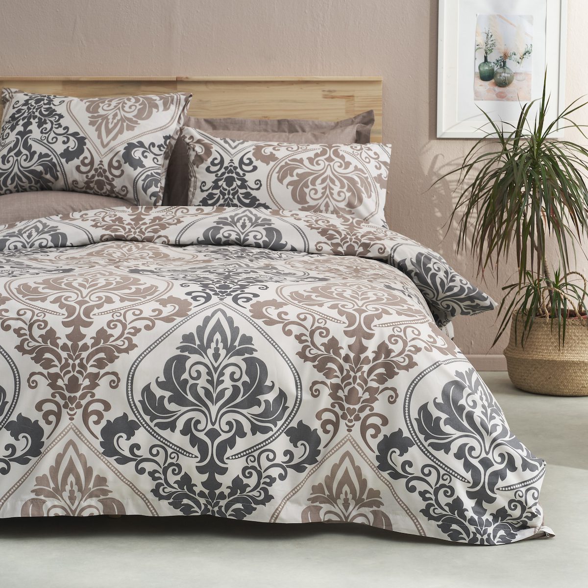 Σετ Σεντόνια Υπέρδιπλα 240×260 Βικτωριανό Μπεζ “Salonica” - Image 2