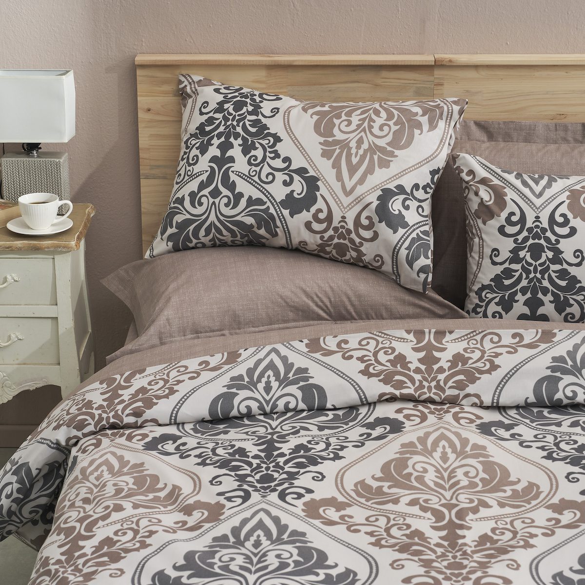 Σετ Σεντόνια Υπέρδιπλα 240×260 Βικτωριανό Μπεζ “Salonica” - Image 3