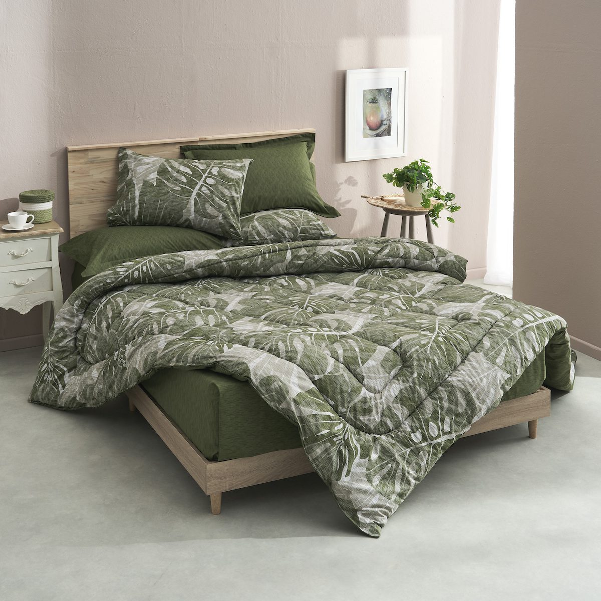 Σετ Σεντόνια Υπέρδιπλα 240×260 Όαση Πράσινο “Salonica” - Image 2