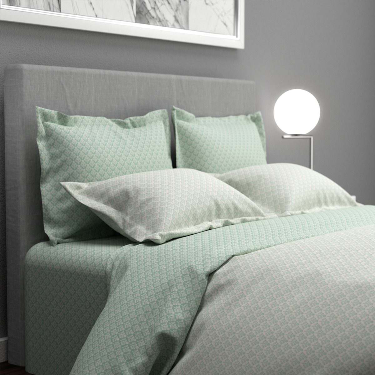 Σετ Σεντόνια Υπέρδιπλα 240×260 Όνειρα Πράσινο “Salonica” - Image 4