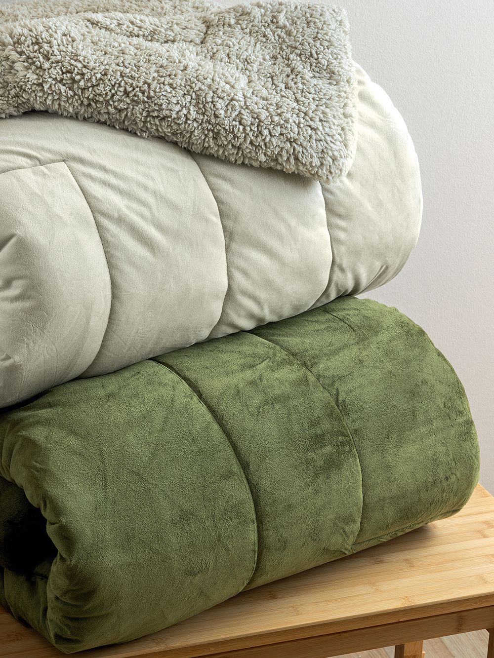 Κουβερτοπάπλωμα Υπέρδιπλο 220x240 Green Mono "Palamaiki" - Image 2