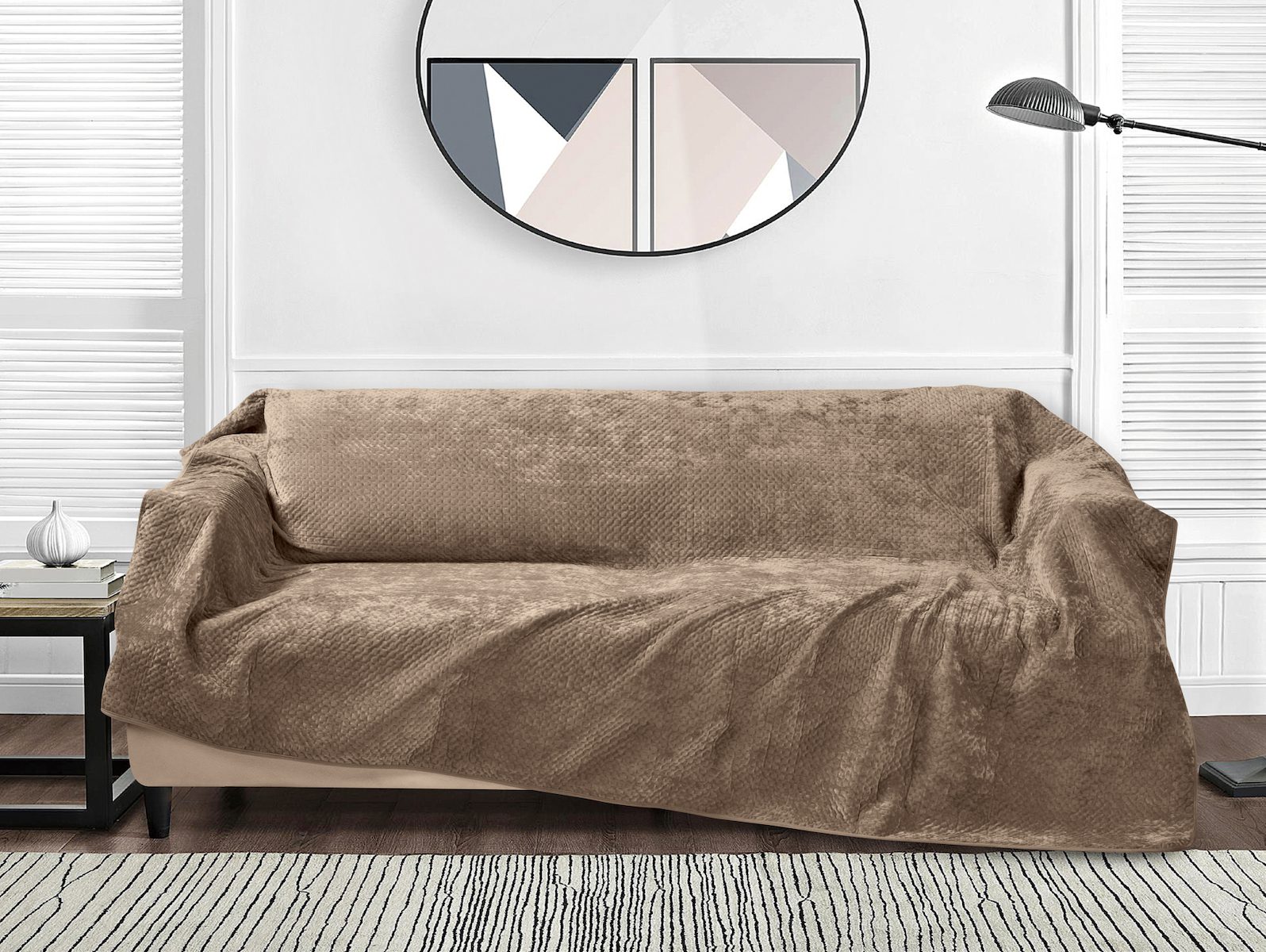 Ριχτάρι Διθέσιου Καναπέ 180×250 Element Lt Coffee “Liolios Home”