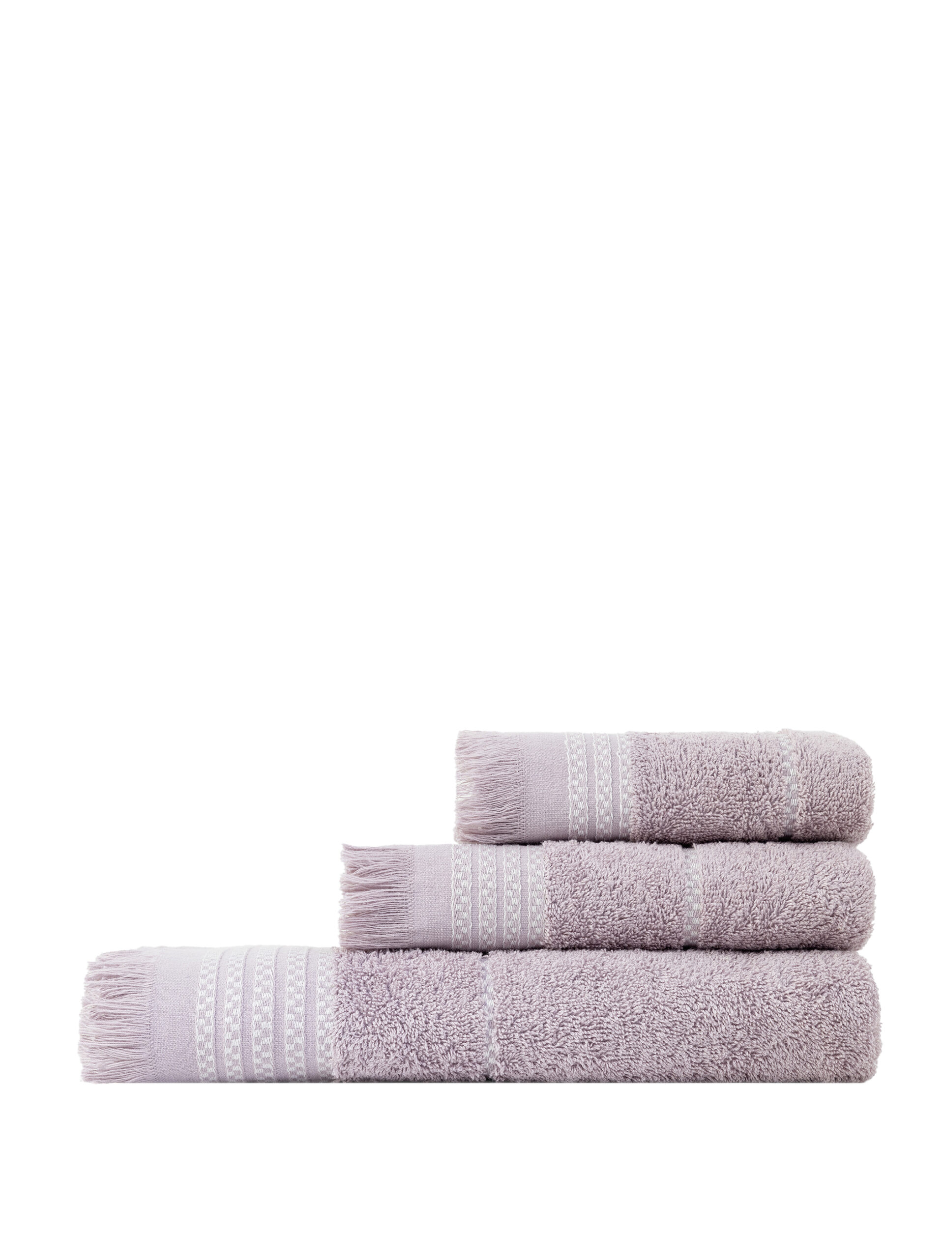Σετ Πετσέτες (30x50 + 50x90 + 70x140) Plush - Dusty Lilac - Σετ (1 x 30x50 + 1 x 50x90 + 1 x 70x140) "Nima Home"