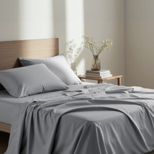 Μαξιλαροθήκες Unicolors - Medium Gray - Μαξιλαροθήκες (2 x 52x72) "Nima Home"