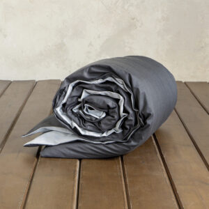 Παπλωματοθήκη Γίγας Colors - Shiny Gray / Midnight Gray - Γίγας 240x260 "Nima Home"
