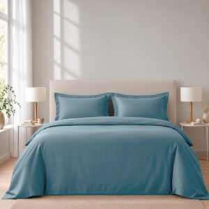 Παπλωματοθήκη Γίγας Superior Satin - Dusty Blue - Γίγας 240x260 "Nima Home"